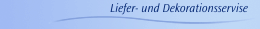 Liefer- und Dekorationsservise